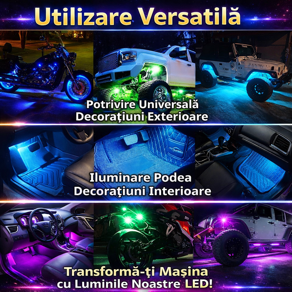 Lumini Ambientale Auto RGB