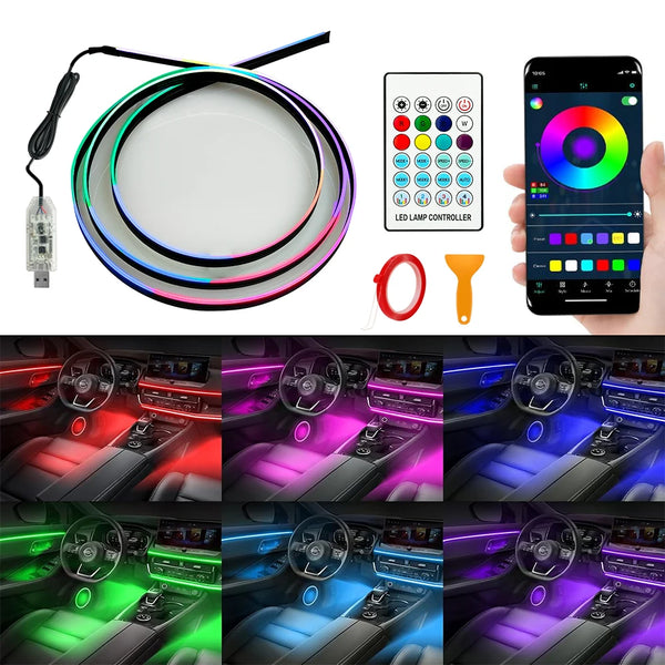 Lumini Ambientale Premium Auto RGB